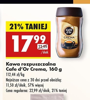 Kawa Cafe d'or crema promocja