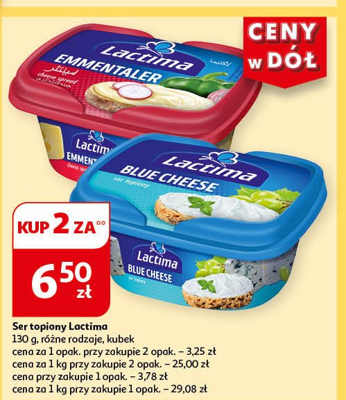 Ser topiony emmentaler - pude艂ko Lactima promocja