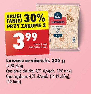 Lawasz ormiański Pano promocja