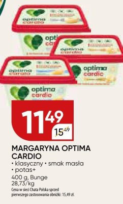 Margaryna Optima Cardio Bunge promocja w Chata Polska