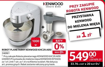 Robot planetarny Kenwood KHC29.A0SI promocja w Selgros