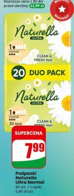 Podpaski Ultra Normal 20 szt. promocja w Dino