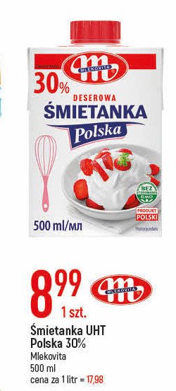 Śmietanka polska 30 % Mlekovita promocja
