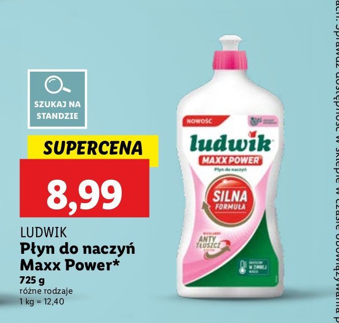 Płyn do mycia naczyń granat Ludwik maxx power promocja w Lidl