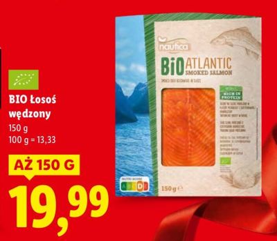 Łosoś wędzony BIO Atlantic Nautica promocja w Lidl