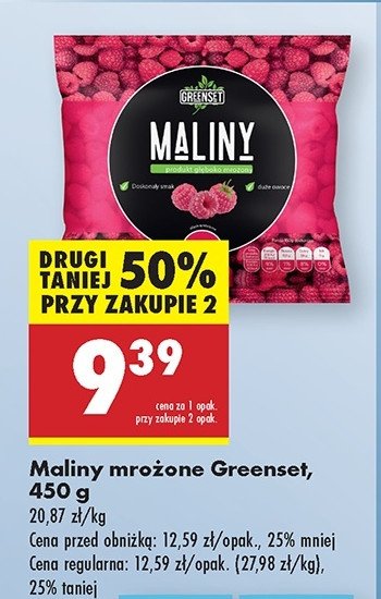 Maliny Greenset promocja