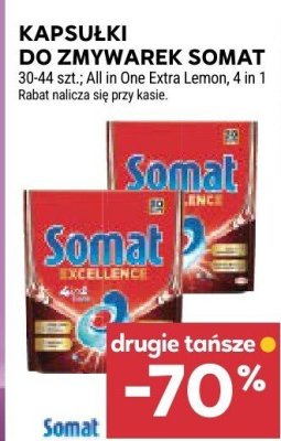 Kapsułki do zmywarek Somat promocja w Stokrotka