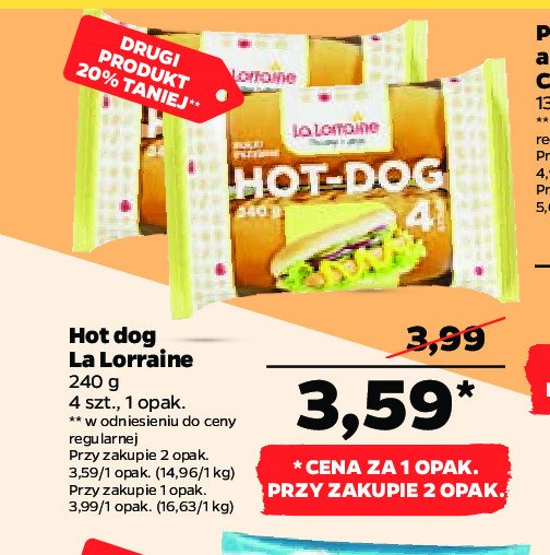 Bułki do hot-dogów La lorraine promocja