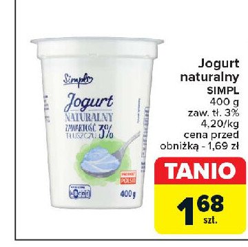 Jogurt naturalny Simpl promocja