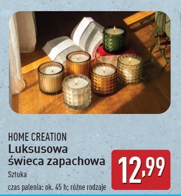 Świeca zapachowa w szkle Home creation promocja w Aldi