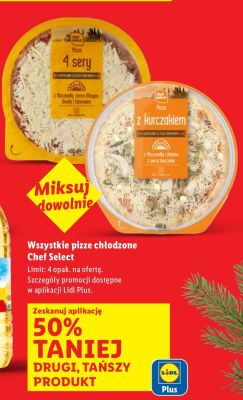 Pizze chłodzone Chef Select promocja w Lidl