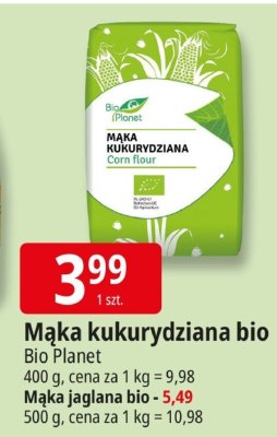 Mąka kukurydziana bio Bio Planet promocja w Leclerc