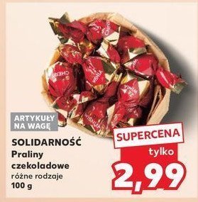 Praliny czekoladowe Solidarność promocja w Kaufland