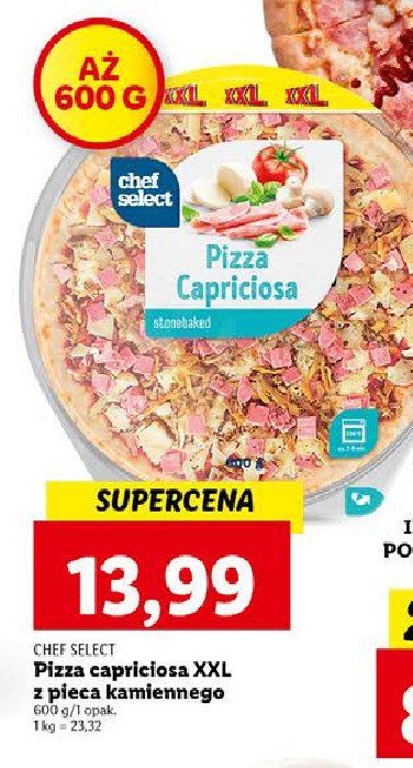 Pizza z szynką i serem - Donatello - 600 g