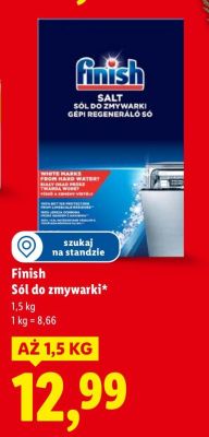 Sól do zmywarki Finish promocja w Lidl