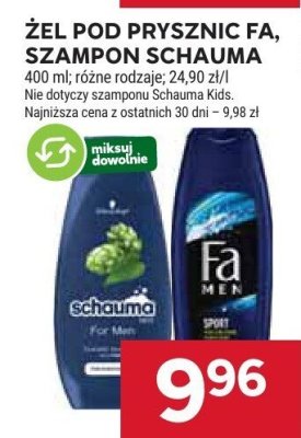 Żel pod prysznic Fa, Szampon Schauma promocja w Stokrotka