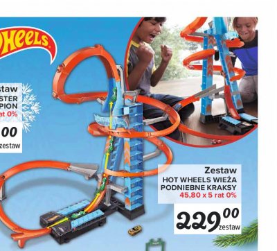 Zestaw wie偶a podniebne kraksy gjm76 Hot wheels promocja