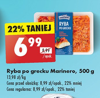 Ryba po grecku Marinero promocja