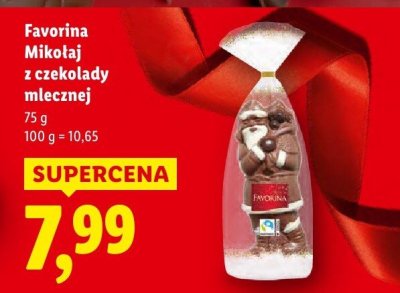 Mikołaj z czekolady mlecznej promocja w Lidl