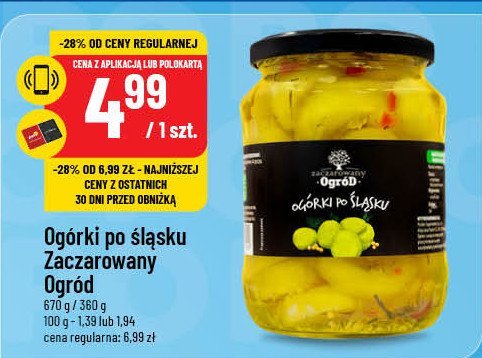 Ogórki po śląsku Zaczarowany ogród promocja w POLOmarket