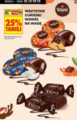 Wszystkie cukierki Wawel na wagę -25% promocja w Biedronka