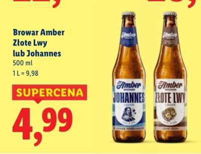 Piwo Johannes 500 ml promocja w Lidl