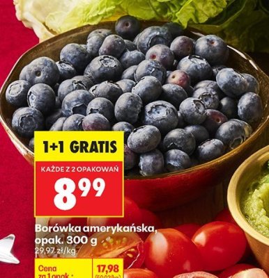 Borówka amerykańska promocja w Biedronka