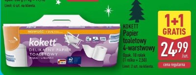 Papier toaletowy Kokett 4-warstwowy promocja w Aldi