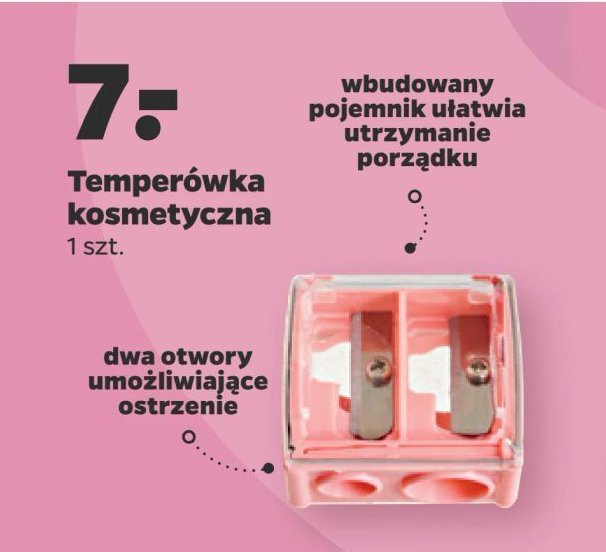 Temperówka kosmetyczna dwustronna promocja