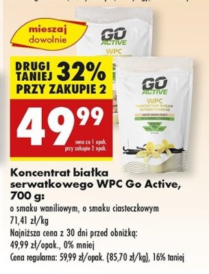 Odżywka białkowa waniliowa Go active promocja