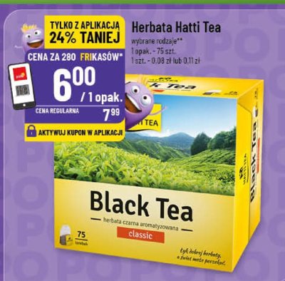 Herbata Black Tea Hatti Tea classic 75 szt promocja w POLOmarket
