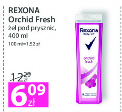 Żel pod prysznic orchid fresh Rexona promocja
