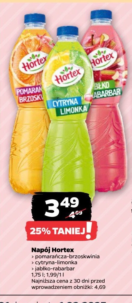 Napój cytryna limonka Hortex promocja