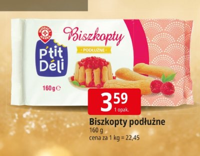 Biszkopty podłużne promocja w Leclerc