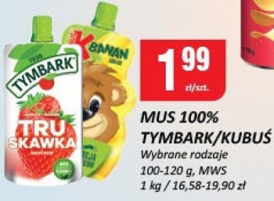 Mus 100% Tymbark/Kubuś promocja w Chorten