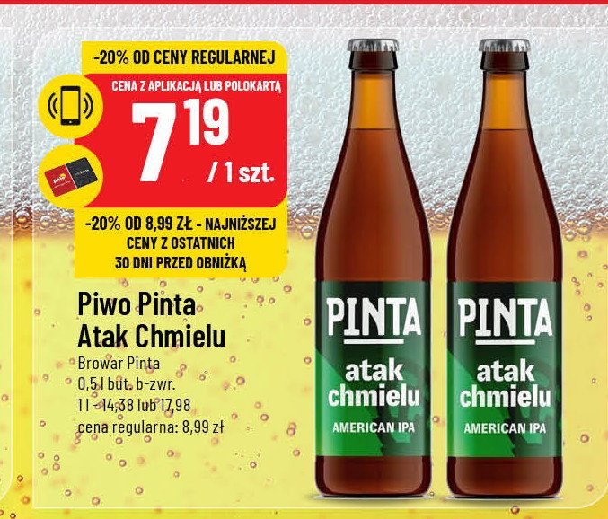 Piwo Pinta atak chmielu promocja