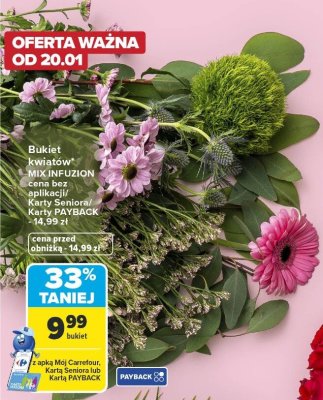 Bukiet kwiatów MIX INFUZJON promocja w Carrefour Market