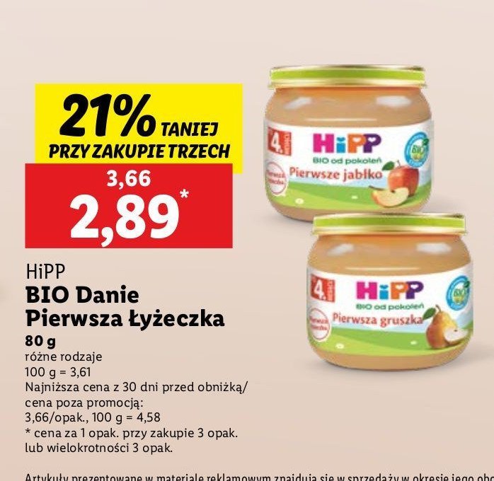 Pierwsza gruszka Hipp promocja