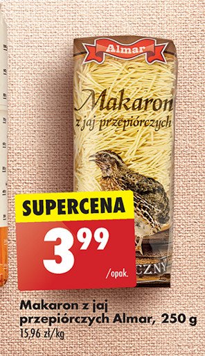 Makaron z jaj przepiórczych Almar promocja