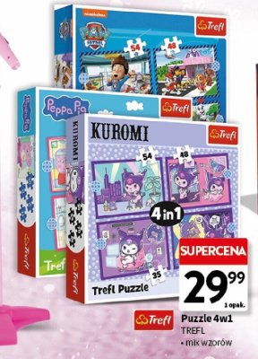 Puzzle 4w1 Trefl promocja w Intermarche