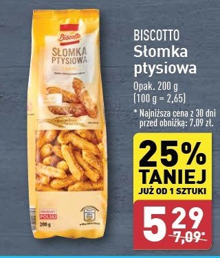 Słomka ptysiowa Biscotto promocja