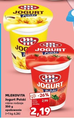Jogurt Polski, różne rodzaje promocja w Kaufland
