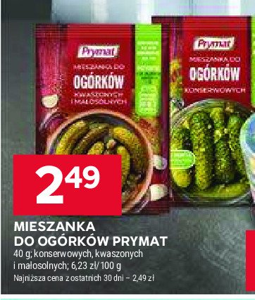 Mieszanka do ogórków konserwowych Prymat promocja