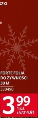 Folia Forte do żywności 30 m promocja w Selgros