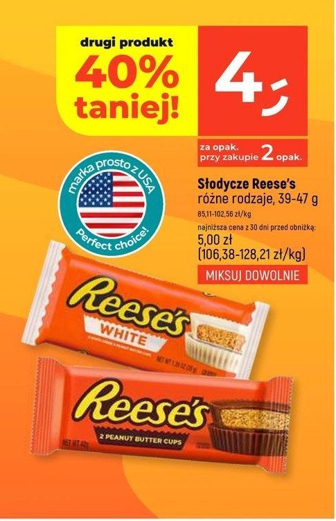 Babeczki z kremem orzechowym w bia艂ej czekoladzie Reese's white promocja