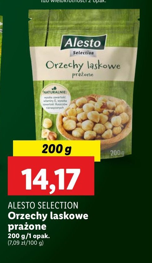 Orzechy laskowe prażone Alesto promocja