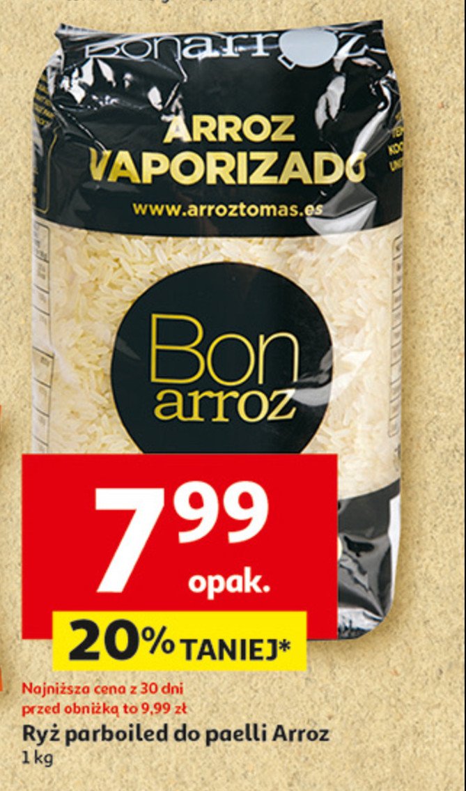 Ryż paraboliczny do paella ARROZ CEBOLLA promocja w Auchan