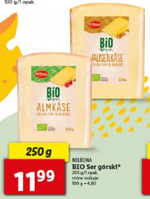 Ser g贸rski bio Milbona promocja