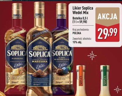 Likier Soplica Wedel Mix promocja w Aldi