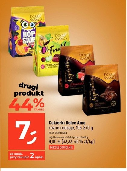 Galaretki owocowe w czekoladzie Dolce amo promocja